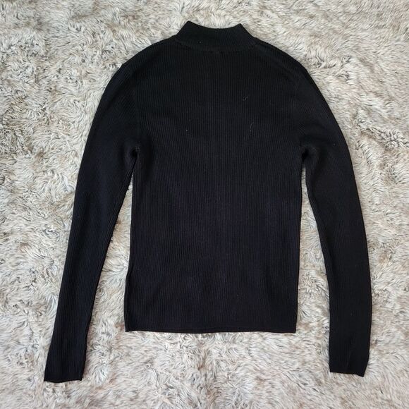 Divided by H&M Peek-a-boo Bust Cut-Out Mock Neck Ribbed Top Women's‎ Size Medium - Picture 6 of 9